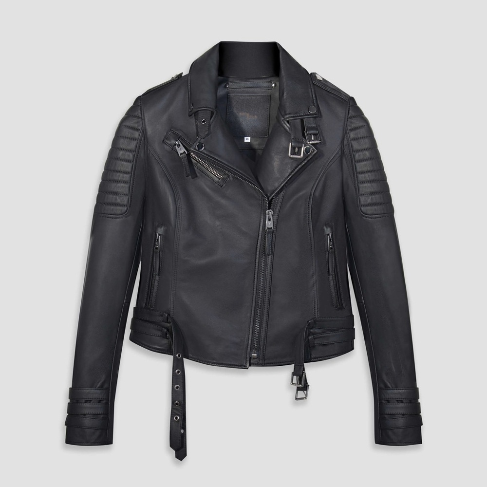 BODA skins genuine leather jacket with matte hardware. Like new